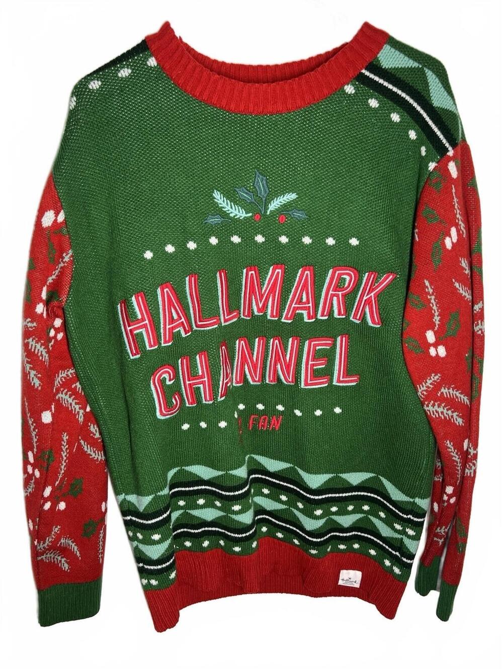 Hallmark Channel #1 Fan Sweater Unisex Size Large  Ugly Christmas